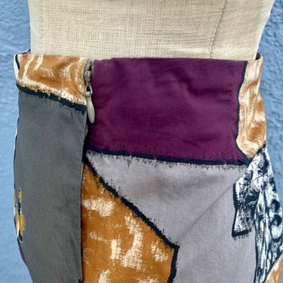 Designer Marni Skirt Cotton Abstract Funky Print Knee Length Clothing - Picture 4 of 11